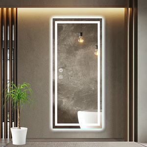 2024 gran oferta Hotel hogar decorativo tocador pared <span class=keywords><strong>luz</strong></span> LED inteligente <span class=keywords><strong>baño</strong></span> <span class=keywords><strong>espejo</strong></span> inteligente plata rectángulo largo LED <span class=keywords><strong>espejo</strong></span> inteligente - Product Image 1