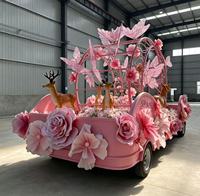 Chariot de défilé électrique personnalisé, véhicule de défilé de carnaval alimenté par batterie pour parc à thème, parc d'attractions