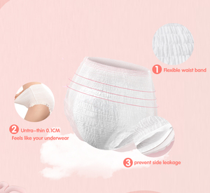 Delle donne Delle Ragazze A Tenuta 4 Strati Incontinance Moda Mestruale Periodo Mutandine Usa E Getta - Product Image 2