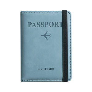 Multifunctional Leather Passport Cover with Boarding Sign Exclusive Business Promotional Gifts Supply
