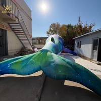 Baleine Géante Gonflable Personnalisée, Grande Baleine Galaxie Gonflable pour Parc à Thème et Décoration d'Événements