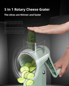 Rallador de Queso 5 en 1 Le D'Affaires 2025 NUEVO, Rebanador de Verduras Giratorio 5 en 1 con 5 Cuchillas Le D'Affaires - Product Image 6