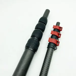 Carbon Telescopic Pole 2021 New Design Flip Lock Carbon Fiber Telescopic Pole