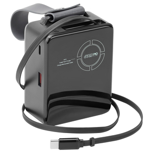 Batterie externe OEM 65W 20000mAh avec câble rétractable, pour charge rapide d'ordinateur <span class=keywords><strong>portable</strong></span>, ignifuge, <span class=keywords><strong>portable</strong></span> avec cordon, entrée 45W - Product Image 4