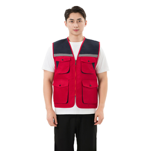 سترة عمل آمنة عاكسة للتصوير الفوتوغرافي متعددة الجيوب في الهواء الطلق - Product Image 6