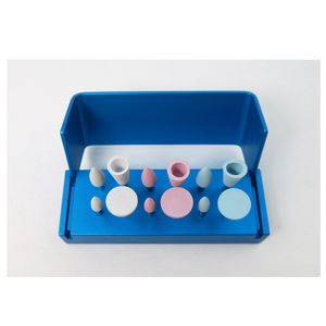 Dental Ceramics Porcelain <b>Polishing</b> Burs <b>Kit</b> for Low RPM with Bur Stand Holder - Product Image 3