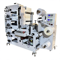 Machine d'impression flexographique automatique 4 couleurs rouleau à rouleau pour étiquettes avec laminage et découpe
