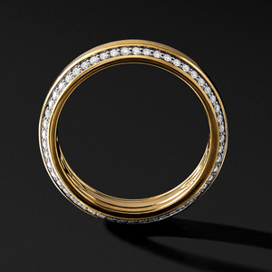 Hailer joyas 10k 14k 18k deux rangées hommes moissanite hip hop pierre or anneaux modèles pour hommes - Product Image 4