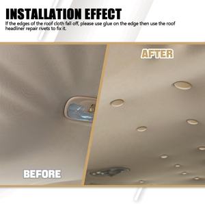 Kit de réparation de toit de voiture 60 pièces, réparation de <span class=keywords><strong>tissu</strong></span> de plafond de véhicule, rivets à pression de toit automatique - Product Image 3