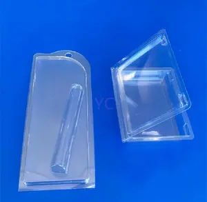 Transparent Custom Eyelash Accessaries Clear Plastic Pet Clamshell For Cosmetic