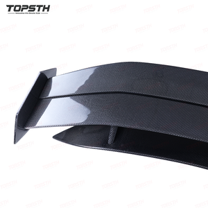 <span class=keywords><strong>Spoiler</strong></span> Posteriore in Fibra di Carbonio Stile Highland GT, Accessorio <span class=keywords><strong>Auto</strong></span> Sostitutivo per Tesla Model 3 2024+, Ala Singola - Product Image 3
