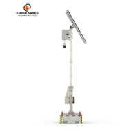Tour de sécurité portable à énergie solaire, 1 unité en stock, remorque de surveillance mobile CCTV, équipement de protection de site avec caméra
