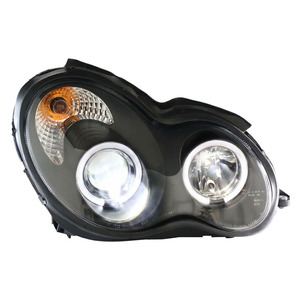 Para Mercedes Benz W203 S203 2000-2007: Conjunto de Faros Delanteros LED DRL II con Lente Mejorada y Luz Diurna Inteligente - Product Image 4