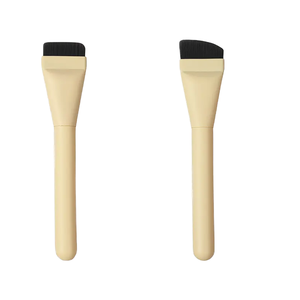 Pinceau de maquillage ultra-fin à tête plate pour fond de teint et anticernes, poils synthétiques véganes, manche en plastique confortable, application visage - Product Image 3