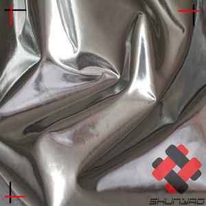 100% البوليستر احباط المغلفة لامعة بريق الفضة النسيج - Product Image 6