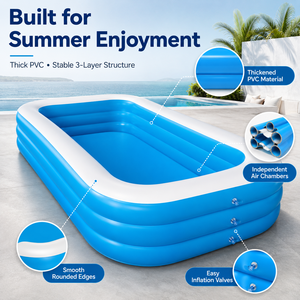 <span class=keywords><strong>Piscine</strong></span> gonflable familiale en <span class=keywords><strong>PVC</strong></span> épaissi, prix d'usine, vente en gros - Product Image 3