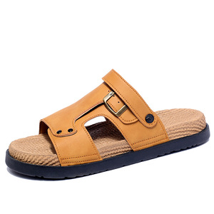 Chaussons d'intérieur pour hommes, antidérapants, à semelles épaisses, avec rembourrage insonorisant, chaussons à semelle souple pour hommes - Product Image 1