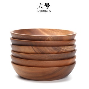 Ensemble de saladiers en bois d'acacia avec cuillère et fourchette, vaisselle écologique pour hôtel, café et thé - Product Image 4