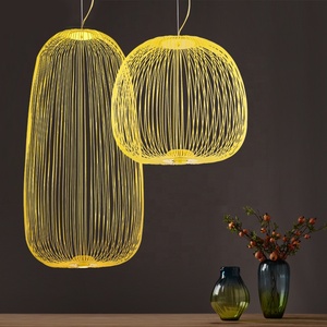 लक्जरी आधुनिक शैली के जीवाश्म ने पक्षी के पिंजरे में लोहे के नेतृत्व वाली फांसी की रोशनी की बात की - Product Image 2