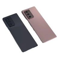 Coque arrière en verre pour batterie Samsung Galaxy Z Fold 2 F916B, pièces de réparation de coque arrière, boîtiers avec/sans objectif