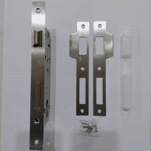 BBdhome hiện đại an ninh 201 thép không gỉ Bảng điều chỉnh đôi tấn công bằng gỗ lối vào cửa 4585 Lỗ mộng Khóa cơ thể - Product Image 3