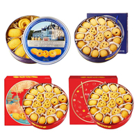 Biscuits sucrés ronds aromatisés au lait, style danois, en gros, halal, pour la pâtisserie