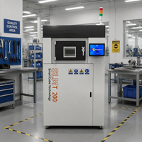 Printer 3D Logam A-S200 SLM, Mesin Pencetakan Laser Selektif untuk Mahkota Gigi, Pencetakan Presisi Tinggi Titanium & Kobalt-Kromium