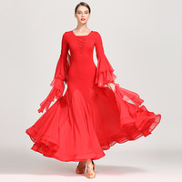 Robe de danse moderne en mousseline de soie, style nouveau, robe d'entraînement pour la danse de salon standard
