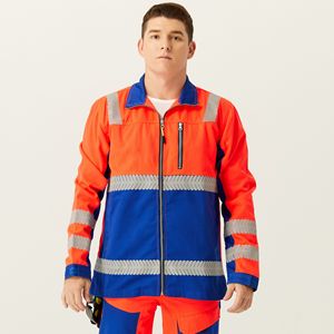 Khả năng hiển thị cao bảo hộ lao động phản quang an toàn Áo khoác nam cao VIS phản quang an toàn làm việc mặc áo khoác quần áo may mặc - Product Image 1