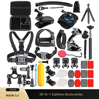 Kit Complet d'Accessoires Gopro 50-en-1 pour Caméras d'Action (Action6/5/Insta360) – Fixation Poitrine et Support RAM – Vente Flash