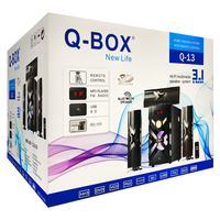 Q-BOX Q-13 en İyi satış afrika 3.1 ev sineması ses sistemi yüksek teknoloji multimedya aktif hoparlör
