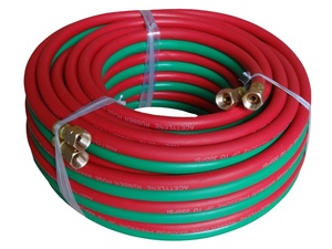 Высококачественный 300psi EPDM Резиновый двойной сварочный шланг 1/4 "X100FT с 9/16" BB фитинги для североамериканского рынка - Product Image 2