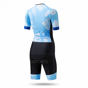 <span class=keywords><strong>Combinaison</strong></span> de cyclisme à manches courtes pour femmes <span class=keywords><strong>combinaison</strong></span> de peau de <span class=keywords><strong>triathlon</strong></span> de vélo respirant avec nom d'équipe personnalisé pour les sports de cyclisme et de trisuit - Product Image 6