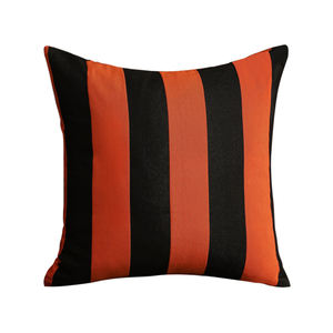 Federa Decorativa Quadrata Personalizzata OEM, Design Moderno Arancione e Nero per Halloween, Motivo Geometrico Autunnale per la Casa - Product Image 6