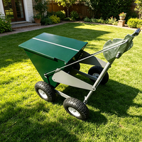Marqueur de ligne sèche en acier à 2 roues, capacité 50 lb (largeur 2-4 pouces) - Pour terrains de baseball et de football