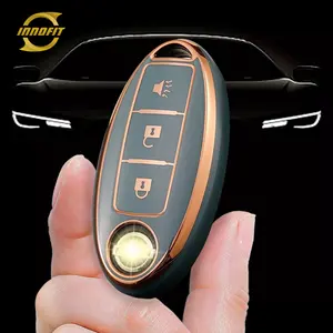 Innofit NIB2 TOP ผู้ผลิตที่ดีที่สุดรถKey Fob TPUสําหรับNissan Teana Sylphy Qashqai Turbo Tiida Kicks Sunnyอุปกรณ์เสริมอัตโนมัติ