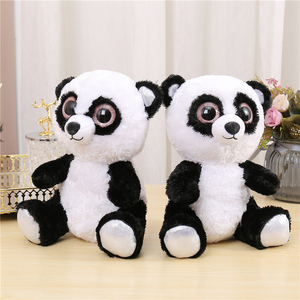 Peluche <span class=keywords><strong>Panda</strong></span> Noir et Blanc Assis, Grande Vente, Mignon avec <span class=keywords><strong>de</strong></span> Grands <span class=keywords><strong>Yeux</strong></span>, Jouet en Peluche <span class=keywords><strong>Panda</strong></span> pour Enfants, Cadeau Idéal - Product Image 1