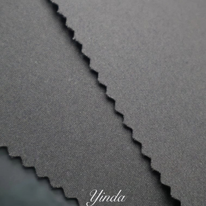 Nhà Máy Bán Buôn Phong Cách Hai Lớp Dệt Đồng Bằng Bông Polyester Vải Cho Nam Giới Của Phụ Nữ Áo Khoác Rãnh Áo Khoác May Mặc - Product Image 1