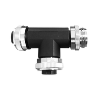 Connecteur de câble moulé de type T mâle-femelle 7/8 pouces, codage A, IP67, série M87, connecteur répartiteur circulaire 2/3/4/5 broches avec câble