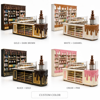 Kiosque moderne pour confiseries et bonbons, présentoir de vente au détail sur mesure pour confiserie, pâtisserie et comptoir de produits sucrés
