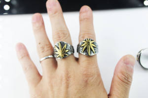 BMZ-anillo de acero inoxidable <span class=keywords><strong>2020</strong></span> para hombre, sortija clásica de palmera de coco, oro, Negro, bronce, vintage, flor de coco, joya informal para mujer - Product Image 4