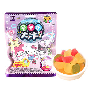 Venta al por mayor coreano Seoju Star-and-Moon Uva Sabor Gummy Candy Kuromi Big Eyed Frog <span class=keywords><strong>Fruit</strong></span> Soda Gummy - Product Image 5