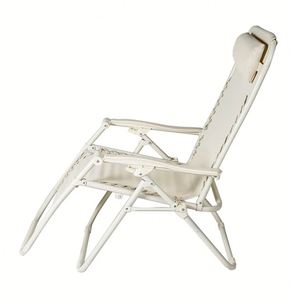 Chaise pliante de jardin portable en aluminium à gravité zéro - Chaise de pêche moderne en bois massif - Product Image 2