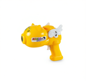 Pistola de burbujas Amurle para niños de 2 a 4 años, de plástico amarillo con alas y diseño de gato, juguete unisex para exteriores - Product Image 1