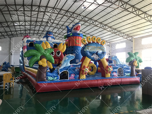 Tùy chỉnh <span class=keywords><strong>Inflatable</strong></span> sân chơi thế giới biển bouncy lâu đài kết hợp vui vẻ công viên <span class=keywords><strong>Inflatable</strong></span> Carnival playland nhà bị trả lại - Product Image 2