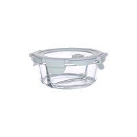 Boîte alimentaire en verre borosilicate à compartiments séparés, sans mélange, compatible micro-ondes, pour pique-nique, préparation de repas et conservation au réfrigérateur - Offre Spéciale
