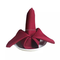 Linge de table cocktail hôtel restaurant serviette tissu LNP001 livraison rapide plaine pour fête de mariage avion Satin uni teint