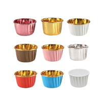 Vente professionnelle papier d'aluminium Mini gâteau cuisson tasses jetables Cupcake doublures papier roulé Cupcake moule