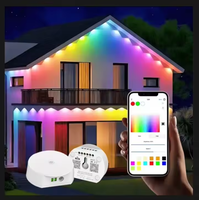 SHIJI Vente en Gros Lumière de Noël Permanente Extérieure IP68 100ft 24V WS2811 RGB UCS2904 Lumière LED Pixel 30mm RGBW