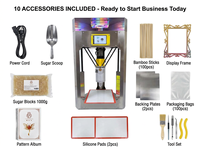 Imprimante alimentaire 3D, imprimante à chocolat, imprimante à bonbons 3D, machine à art sucré DIY, machine à biscuits et desserts intelligente pour la maison, les fêtes d'enfants, les cadeaux